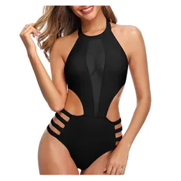 Badkläder baddräkt kvinnor en bit dentelle badkläder kvinnor bandeau sexig mesh kvinnor baddräkt sommar 2022 bikini set push up women badkläder