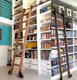 Kinmade Serene Rolling Ladder Hardware Library مجموعة أجهزة سلم منزلق مع 39039039 1000mm Round TrackRail6568516