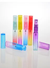 Kolorowe butelki rozpryskowe 4 ml 8 ml mini przenośny gradient przenośny szklany szklany perfum butelka Pusta kosmetyka 4099674