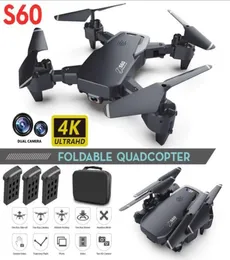 Nytt Drone 4K Yrke HD Wide Vinle Camera 1080p WiFi FPV Drone Dual Camera höjd Keep Drönes Kamerhelikopter Toys4765269