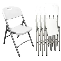 Lägermöbler fällbara stolar 4 Pack Plastic Event Inomhus utomhus bärbara stapelbara stolar för fest för fest
