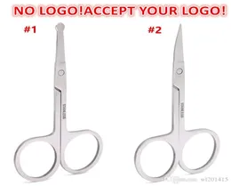 Protable Nose hair scissor round head tip Eyelashes Curler Makeup Scissors accept customized logo7267594