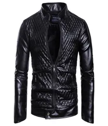 Mens Designer Pu Leather Justic Male Santal Faux Leather Jacket Autumn Winter Thin Coat 1072029