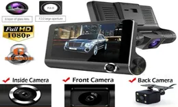 3 lentes 1080p hd 170 ângulo lente tripla carro dvr dash cam gsensor gravador e câmera retrovisor câmera de três vias visão noturna cam1287933