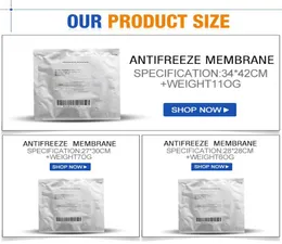 Acessórios peças de alta qualidade membranas anti ze 70g 60g 110g membrana antizing almofada antizing para crioterapia machin8188778