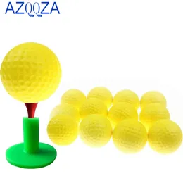 20 pçs prática bolas de golfe de espuma para luz indoor ao ar livre treinamento prática golfe esportes elástico espuma esponja bolas cor aleatória 240301