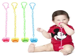 4PCSLOT Söt Cartoon Monkey Bear Baby Pacifier Clip med 26 cm Chain Dummy Fake Nipple Pacifier Soother Clip Holders Chain2977107