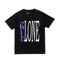 Vlone Tシャツメンズ /レディースカップルカジュアルファッショントレンドハイストリートルーズヒップホップ100％コットンプリントラウンドネックTシャツUSサイズS-XL 1201