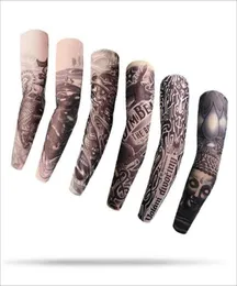 3D Pattern Unisex Nylon Elastic Temporary Fake Tattoo Sleeves Summer Outdoor Sport Motorcycle AntiUV Arm Protection Stocking Slee1010072