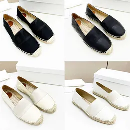 Luxury Women Loafers Flat Espadrille Outdoor Shoes Summer Leather Sneaker Party Dress Shoe With Box 531