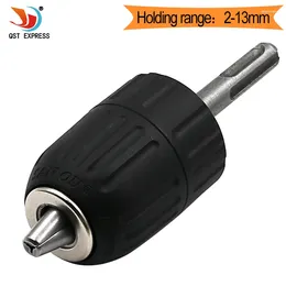 Professionella handverktyg sätter roterande hammare nyckelfria borr chucks sds shank griip adapter 2-13mm cap 1/2 "-20UNF Mount