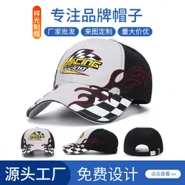 熱い販売野球キャップF1レーシングキャップオフロードオートバイライディングパルクールスポーツキャップ男性と女性のためのアヒルのキャップ刺繍ダックビルキャップ