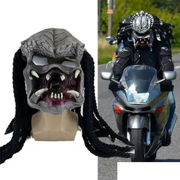 Maski imprezowe film Alien vs. Predator Mask Halloween Props Przerażający Monster Średni rozmiar dla ADT 220915 Drop -dostawa Dhywk