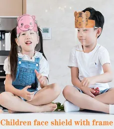 DHL Shippet Kids Cartoon Tarfield z okularami Safety Chidren Protective Mask Full Face Antifog Izolacja Maska SplashProof V6826816