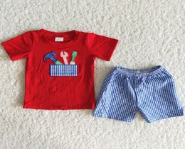 キッズデザイナー服の男の子夏の刺繍ブティックガールズ衣料品ツールファッション幼児の男の子服セットw8302649