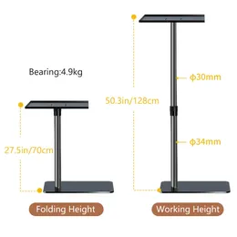 128cm50Inch Floor Projector Support Stand Metal Holder Multi-angle Adjustable 360 PTZ Rotating Projector Bracket for Film Video 240306