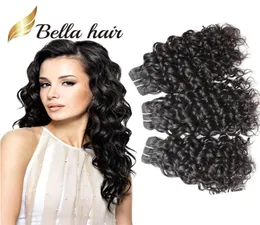 Bellahair 8a Water Wave 830inch Brazilian Virgin Extensions Natural Color 3PCSLOT Human Bundles 300Glot9110001