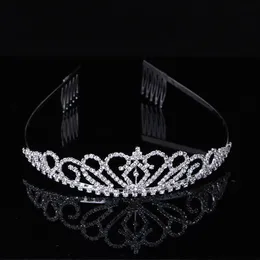 Yeni Headband Kid Girls, Gelin Prom'u Seviyor Crowness Prenses Kristal Tiaras ve Crowns 2404