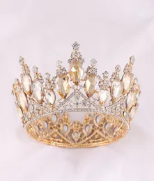 Tasarımcı Crown Lady Moda Lüks Düğün Başlıkları Alaşım Headdress Gelin Aksesuarları 0802161164094