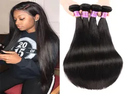 Peruvian straight Human Hair Natural Black Cheap Bundles Bulks Unprocessed Hair Extensions6637716