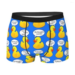 Unterhose, lustig, sprechender Mann, Boxershorts, Gummi-Ente, niedlich, atmungsaktiv, kreativ, hochwertige Druckshorts, Geschenkidee