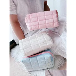 Storage Bags Large Capacity P Cosmetic Bag Women Makeup Organizer Handbag Stationery Pencil Case Pencilcase Pen Box Supplies Drop Del Dh986