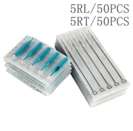 Yilong 5RL5RT 50 PCS使い捨て滅菌タトゥーニードル50PCSブルー使い捨てタトゥーチップ5RLプラスチックタトゥーチップ5RT COMBO4635682