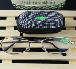 Mini occhiali da lettura pieghevoli con custodia pieghevole RX da 10 a 40 presbiopia ipermetropia Pocket Reader7072332