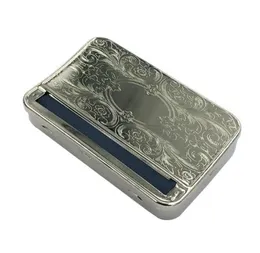 Metal Tobacco Pressuer Rolling Box Maszyna Rolka Rolka Rolka Ręczne Pudełko papierosowe 110 mm przenośny producent papierosów 6913081