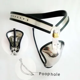 Mutandine maschili in acciaio inossidabile con pantaloni con chiusura per cintura di castità con plug anale Sextoys per Sissy BDSM Bondagegearcages