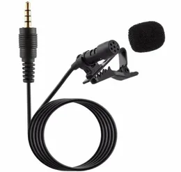 Mini Condenser Lapel Microphone 35mm Tie Lapel Lavalier Clip On Double Microphone for Lectures Teaching Interview5633829