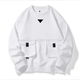 Erkek Hoodies Sweatshirts Business Casual Yakası Düz ​​Renk Tasarımcı Kazak Erkekler Kış Sıcak Çift Etiket Boyutu M-8XL 45kg-140kg