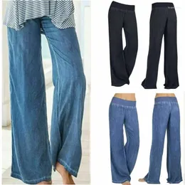 Women's Pants 2024 Autumn And Winter Wide-leg Casual Loose Yoga Long Paragraph Palazzo Jeans