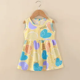 Sommarbarns kjol flickor bomullsilk kjol baby klänning prinsessa kjol sundress baby kläder