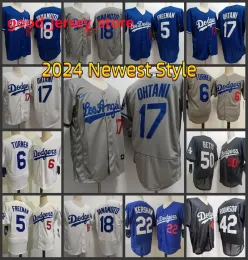 カスタムメン女性青少年'50 Mookie Betts Baseball Jersey 17 Shohei Ohtani 5 Freddie Freeman 18 Yoshinobu Yoshinobu Yomamoto Walker Buehler 13 Max Muncy James Outman