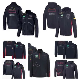 Giacca da auto con cappuccio F1 Formula 1 con la stessa personalizzazione Giacche con ricamo completo logo auto Giacche da moto retrò stile college xc