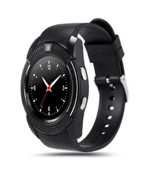 V8 Bluetooth Smart Watch Smartwatch Телефон Часы со слотом для SIM-карты TF Часы Bluetooth-соединение для ios Android Phone I77plu4531111