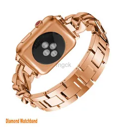 Группы часы модельер -дизайнер из нержавеющей стали ремни часов для часов для часов Smart Watches Metal Brap для iWatch 8 7 6 5 4 3 2 1 полосы браслетов Band 240308