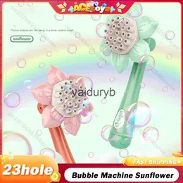 Plack Play Water Fun Baby Bath Toys 23 Hole Bubble Mann Sunflower Stick Electric Outdoor Parent Ld Interaktywne letnie dzieci producent zabawek H240308