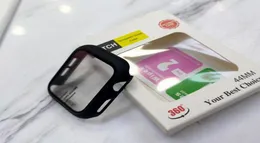 Apple Watch Ekran Koruyucusu için Temperli Cam Kapak Kılıfı Iwatch 7 6 38mm 41mm 42mm 44mm 459961784 için perakende kutusu ile mat tampon