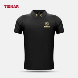 Skjortor tibhar 20217 män kvinnor ping pong tshirt kort ärm skjortor kläder sportkläder toppbord tennis t shirt