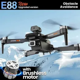 Dronlar Yeni E88 Pro Yükseltme E88S RC Drone 4K Çift Kamera Geniş Açılı Optik Akış Yerelleştirme Engel Dört Helikopterleri Kaçınıyor Q240308