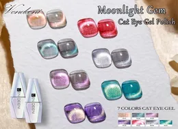 Vendeeni 7 cores Moonlight Gem Cat Eye Gel Nail Polish Magnético UV Nail Gel Verniz Moonlight Effect Cat039s Eye Gel Lacquer 22273771