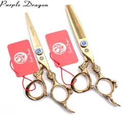 Hair Care Styling Styling Tools AppliancesHair Scissors 55 quot JP 440C Gold Hairdressing Scissors Cutting Shears Thinning Shear5526623