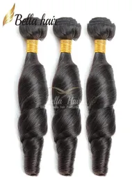 9A Funmi Capelli peruviani vergini ondulati onda allentata estensione nera naturale dei capelli umani trama non trasformata 3 pezzi testa piena moda stile3715796