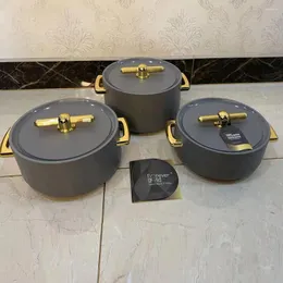 Akşam Yemeği 3 PCS/SET Isıtıcı Pot 1.5/2/2.5L Termal Yalıtım Konteyneri Düğün Piknikleri Ramazan Etkinliği için Isı Koruma