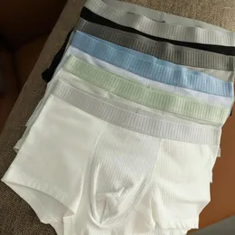 Cuecas confortáveis ​​homens boxer u bolsa slim fit listrado com tecnologia de absorção de umidade boxers masculinos para roupa interior de secagem rápida