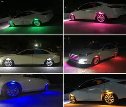 Yeni araba tekerleği ışığı otomatik tekerlek ışığı dış dekorasyon ışığı 4x1set 1224v whiteblacksilver5236467