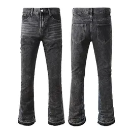 Jeans für Herren, Designer-Jeans, Skinny, Biker, Schwarz, Weiß, langer Rips, Motorrad-Reißverschluss, Hip-Hop, Distress, Cargo-Denim, Jugend, schmale Passform, gerade Distressed-Loch, Cool Guy, lila Jeans