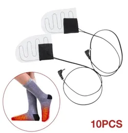 10st 5v2a USB Electric Socks Heat Pad Heat Socks Sheet för utomhusskidåkning Cykling Fiskevärmare Pad Sheet9862297